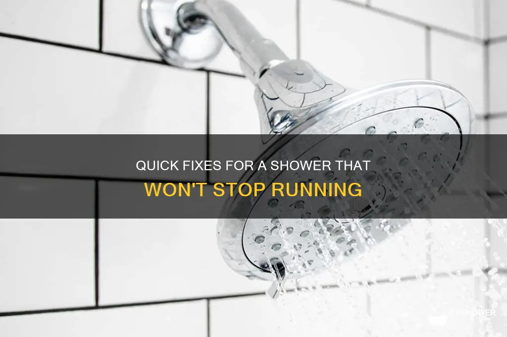 how to fix a shower that won