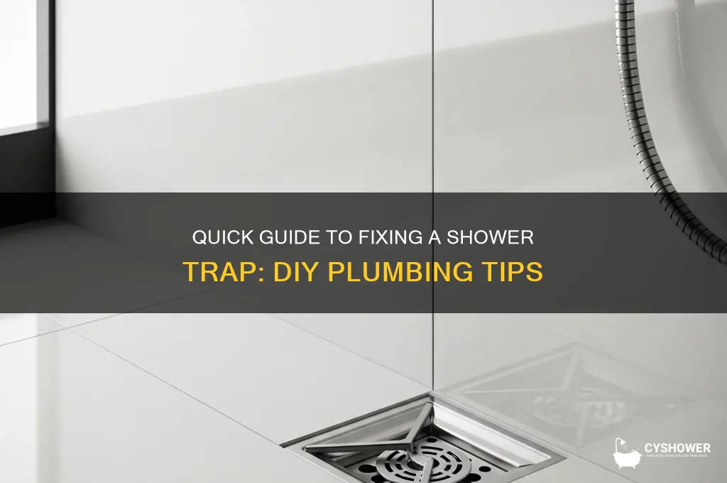 how to fix a shower trap