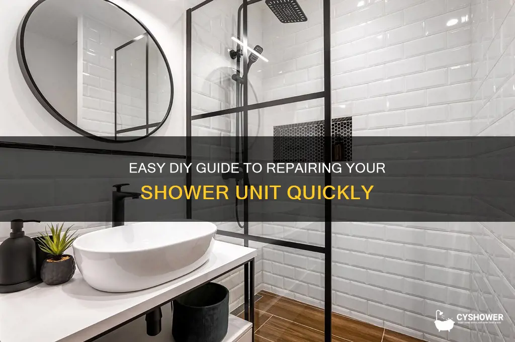 how to fix a shower unit