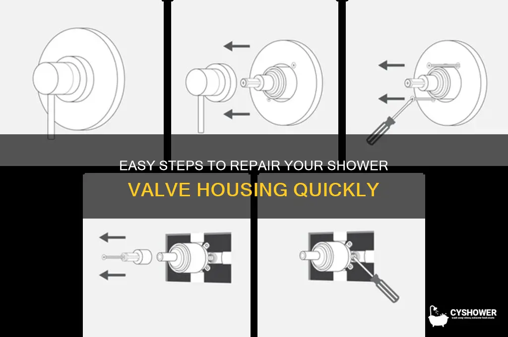 how to fix a shower valve housing