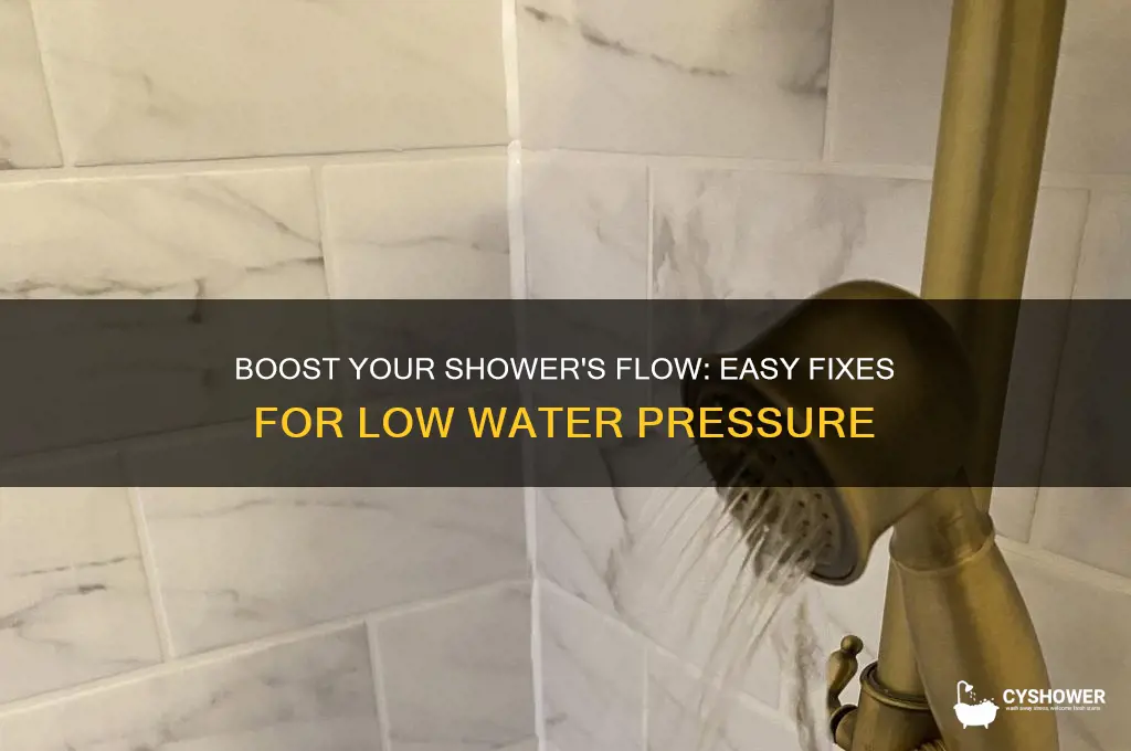 how to fix a shower with low water pressure