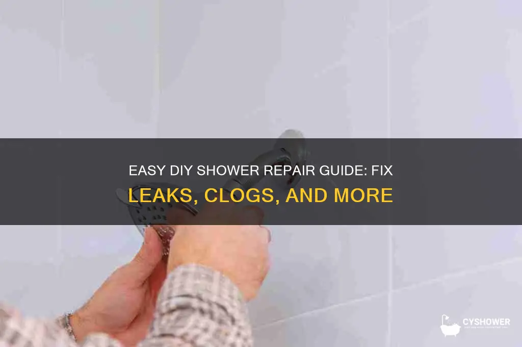 how to fix a shower