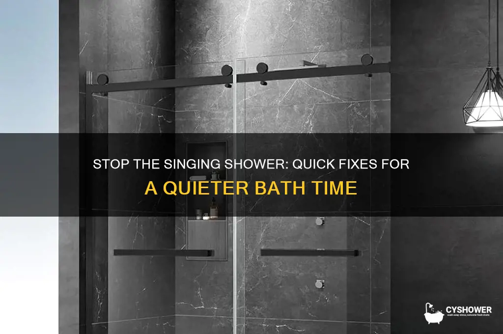 how to fix a singing shower