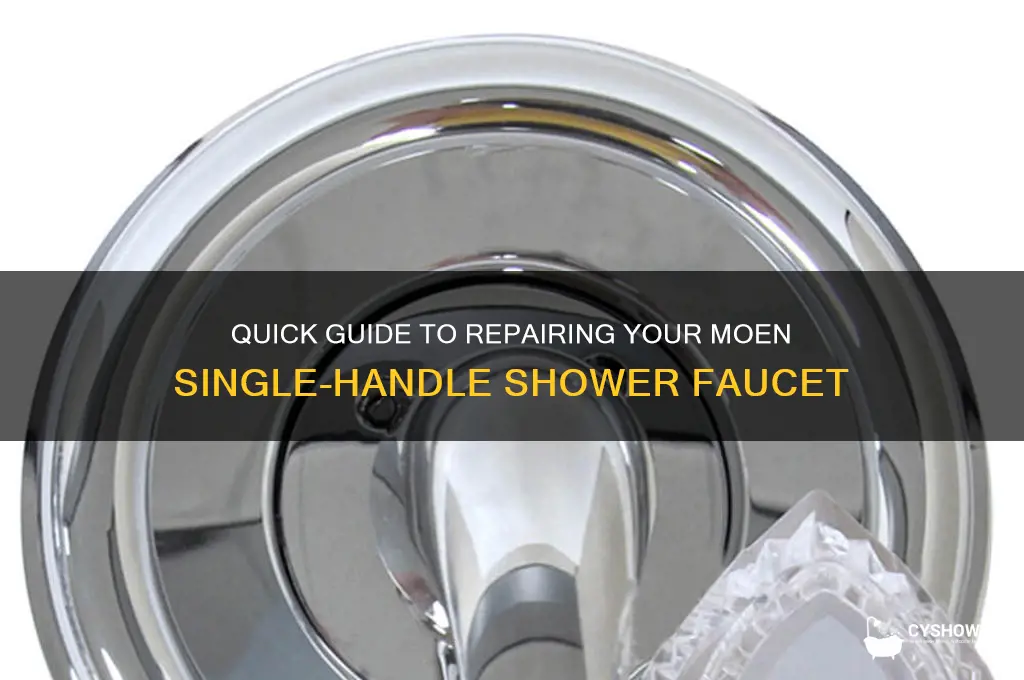 how to fix a single faucet moen shower