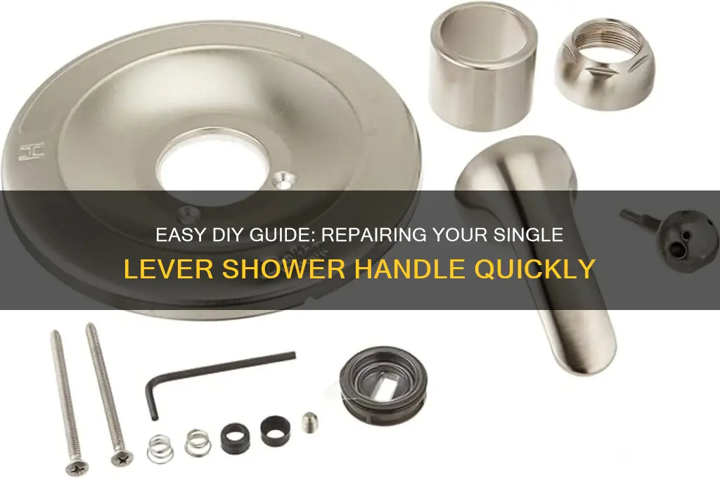 how to fix a single lever shower handle