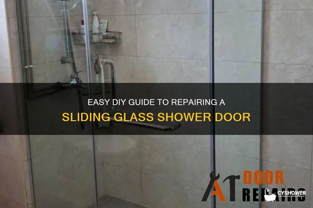 how to fix a sliding glass shower door