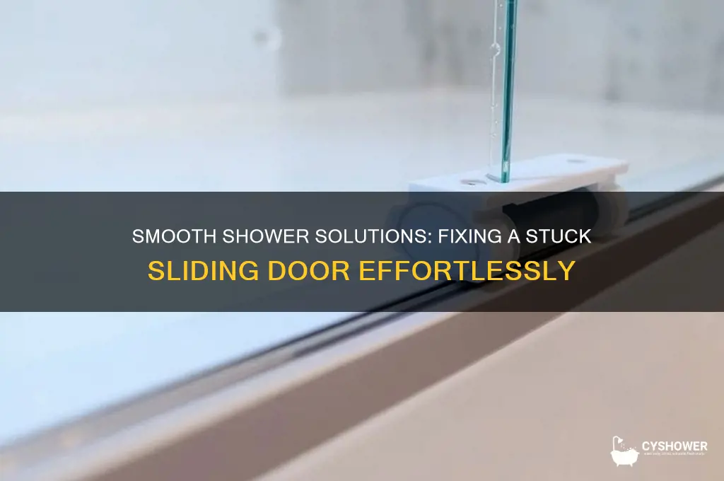 how to fix a sliding shower door that won