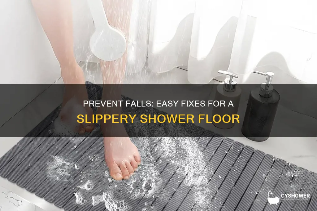 how to fix a slippery shower floor