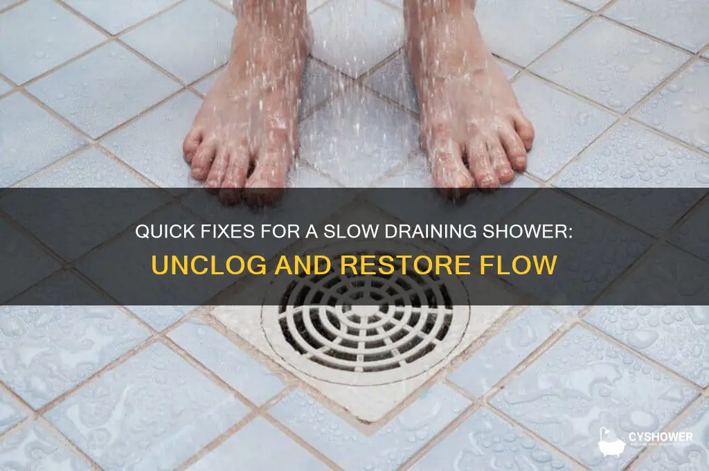 how to fix a slow draining shower