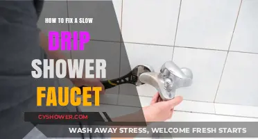 Quickly Repair Your Slow Dripping Shower Faucet: A Step-by-Step Guide
