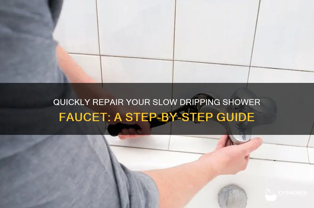 how to fix a slow drip shower faucet