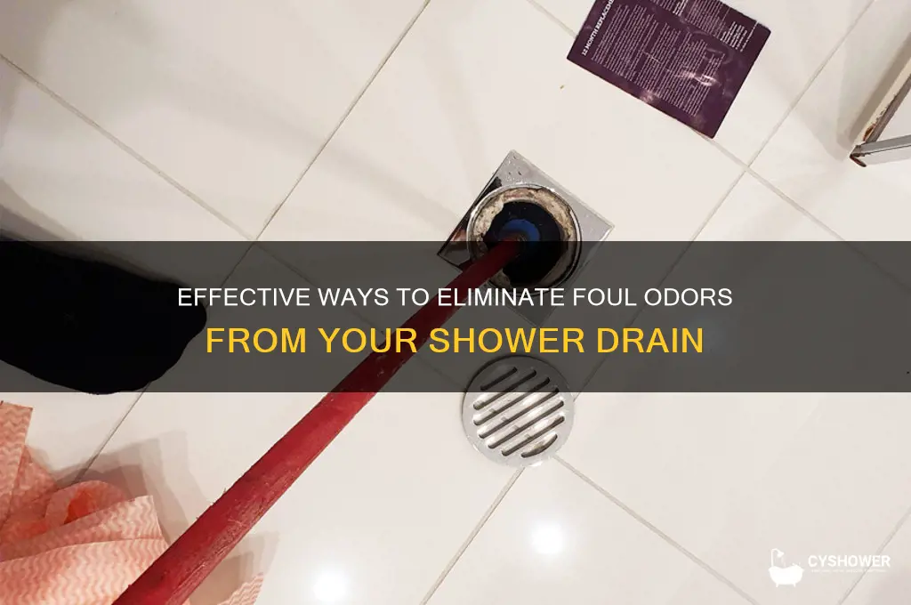 how to fix a smelly shower drain