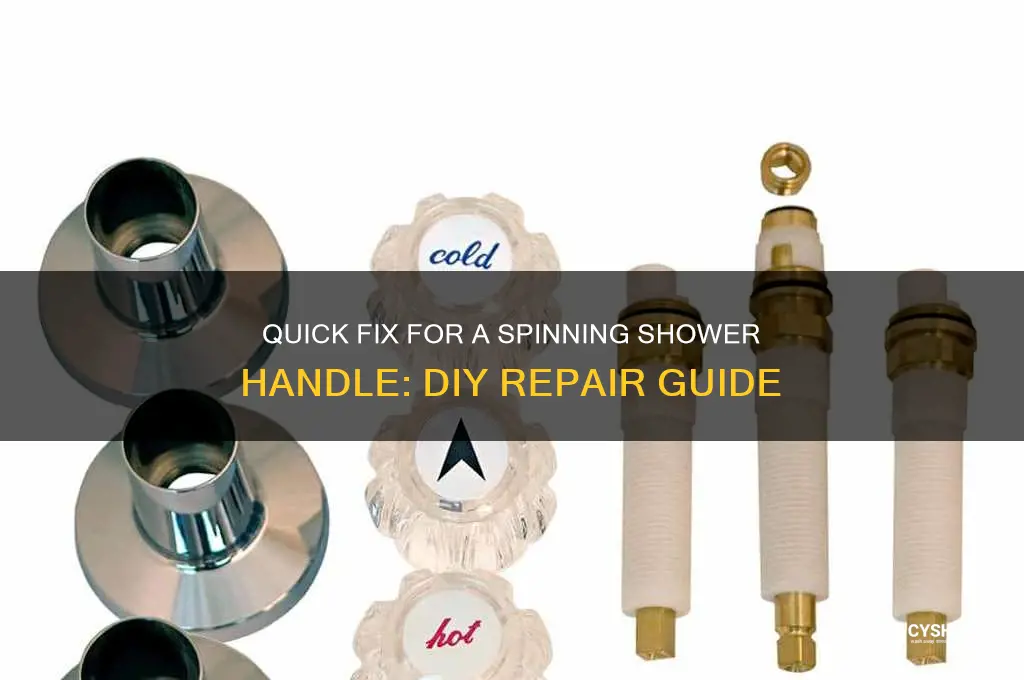 how to fix a spinning shower handle