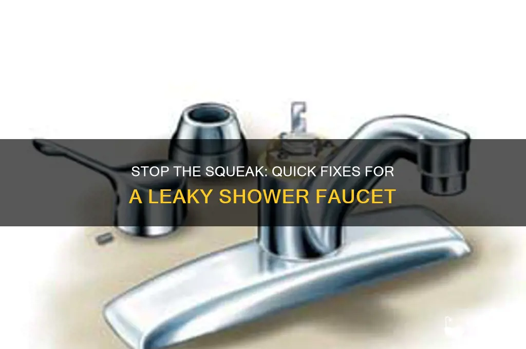 how to fix a squeaky leaky shower faucet