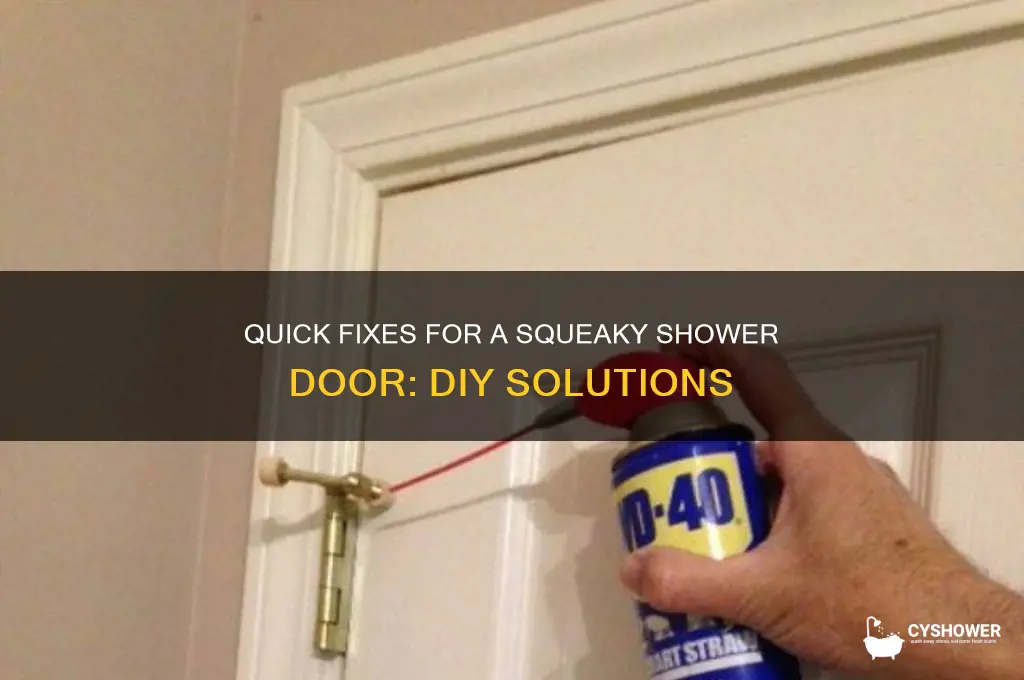 how to fix a squeaky shower door