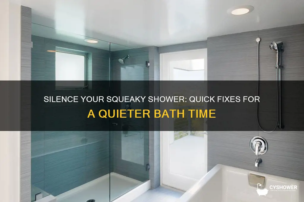 how to fix a squeaky shower
