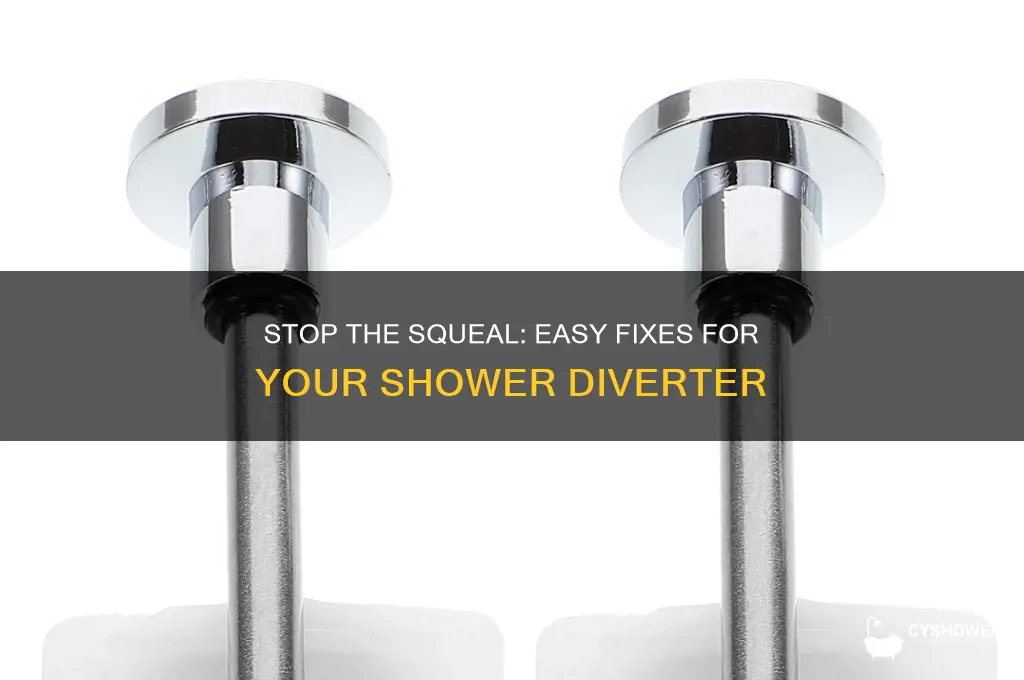 how to fix a squealing shower diverter