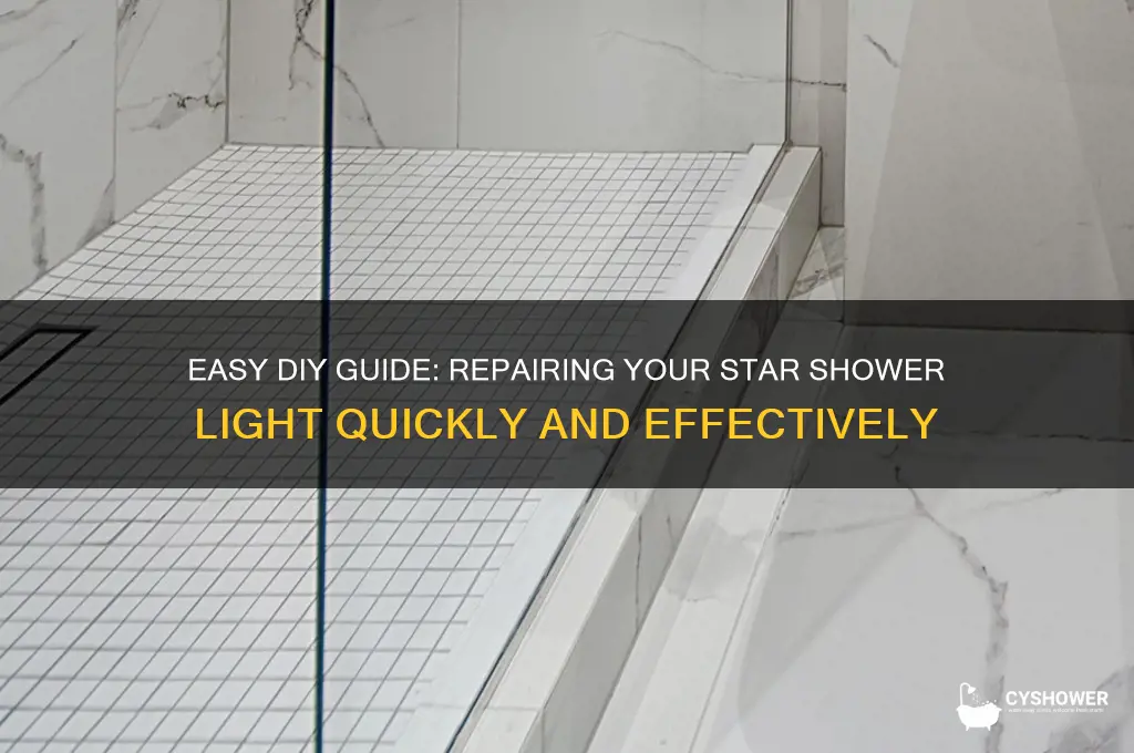 how to fix a star shower light