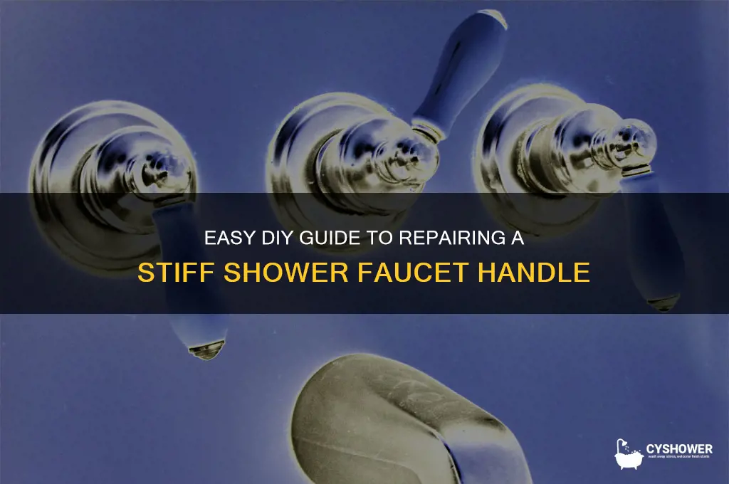 how to fix a stiff shower faucet
