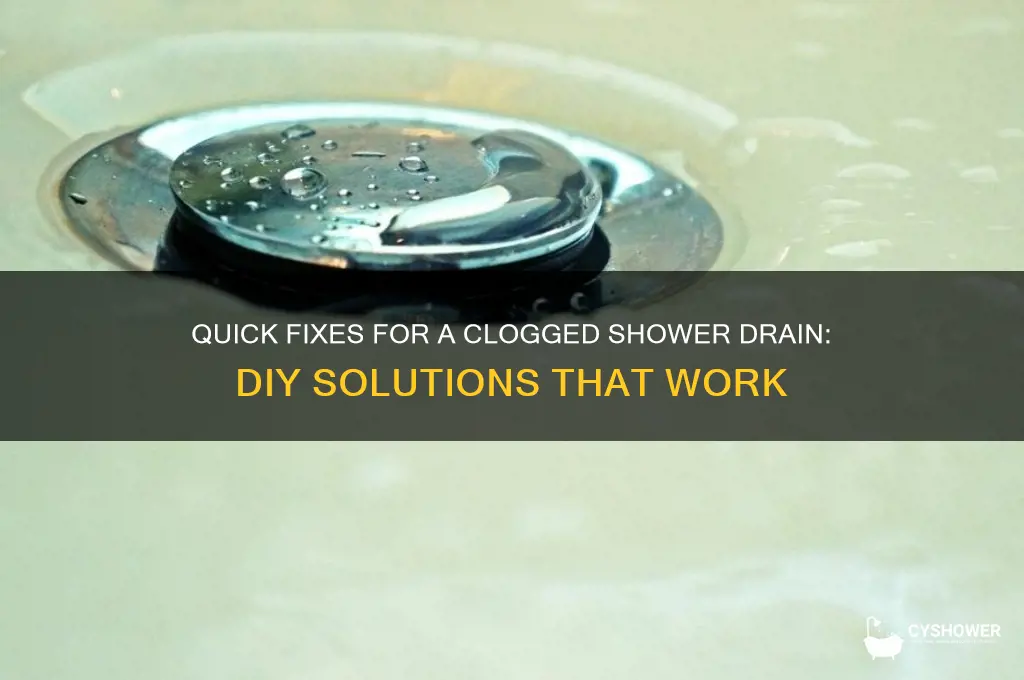 how to fix a stopped shower drain