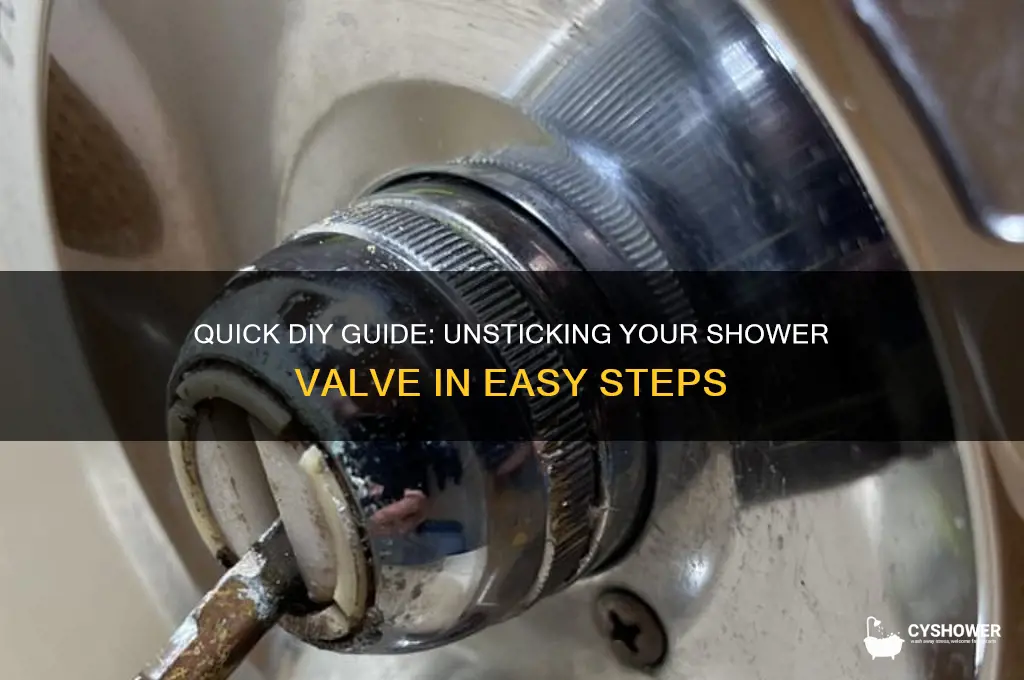 how to fix a stuck shower valve