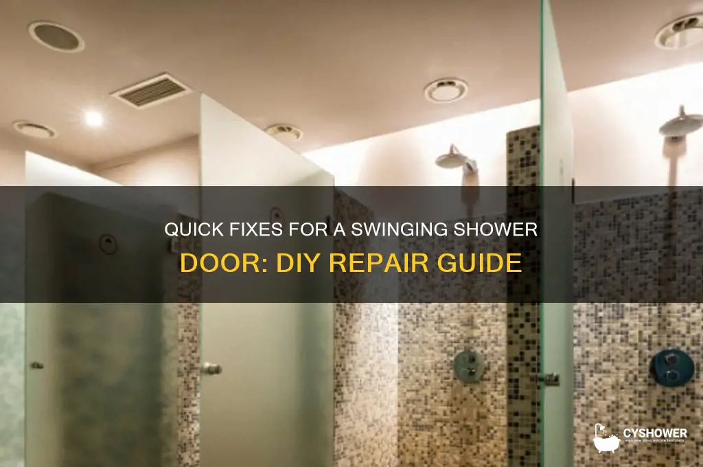 how to fix a swinging shower door