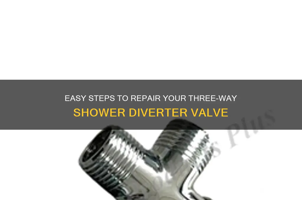 how to fix a three way shower diverter