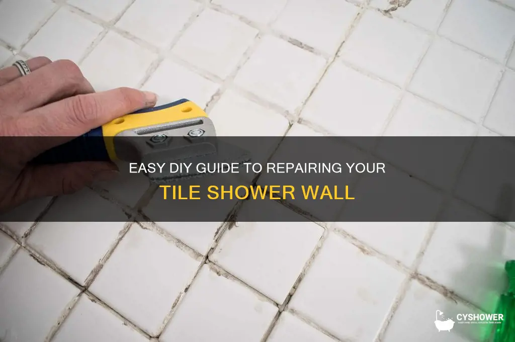 how to fix a tile shower wall