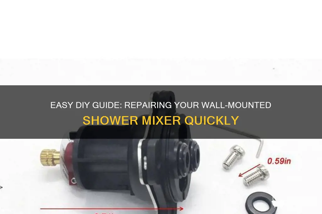 how to fix a wall mounted shower mixer