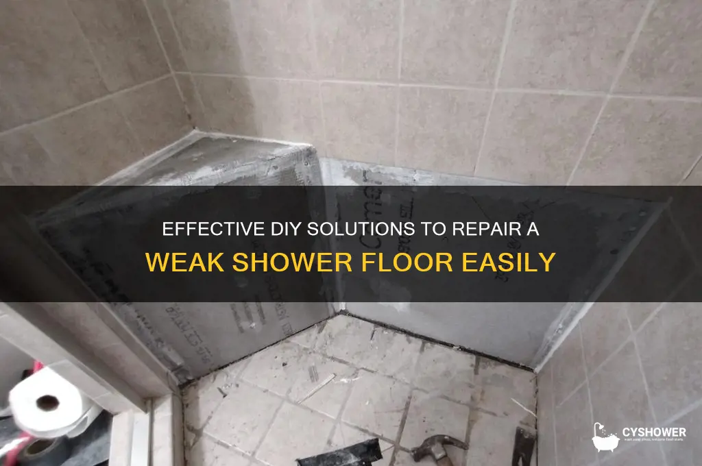how to fix a wesk shower floor