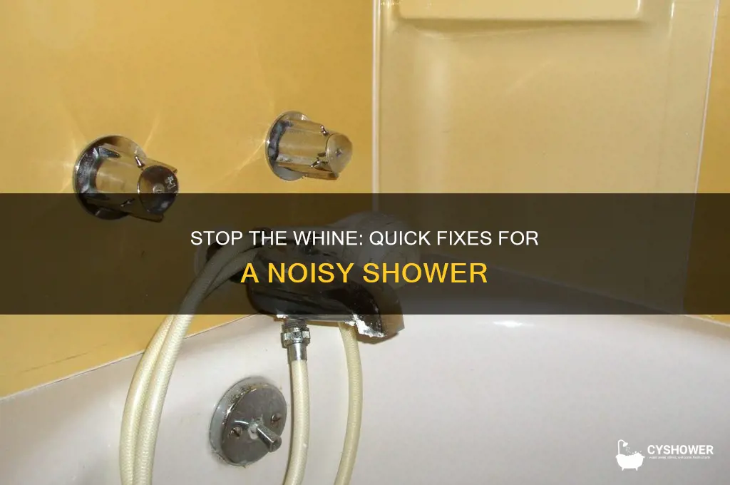 how to fix a whining shower