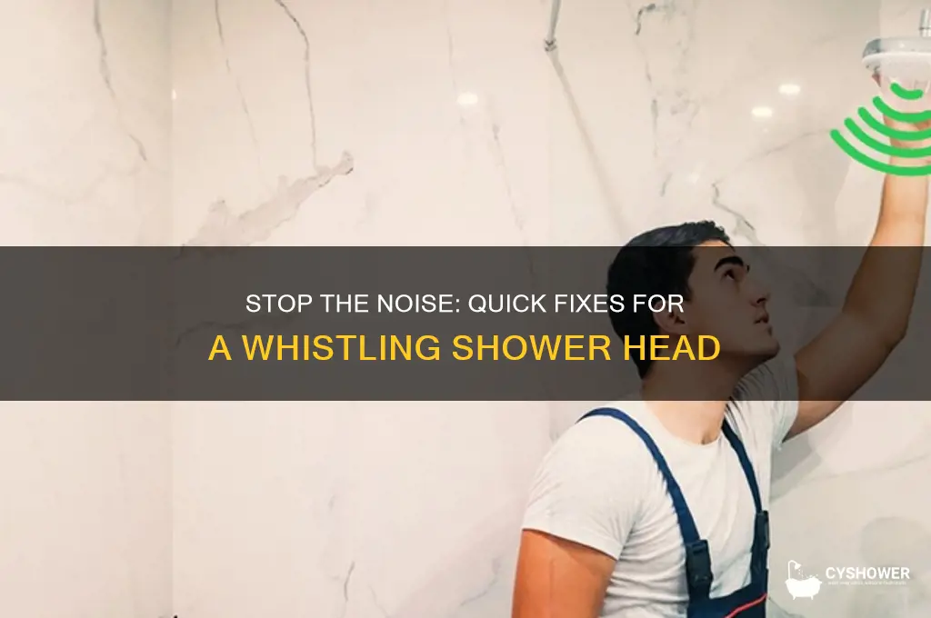 how to fix a whistling shower head