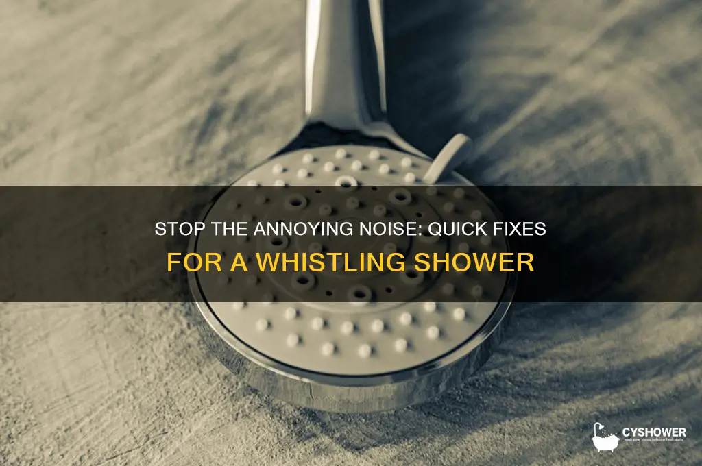 how to fix a whistling shower