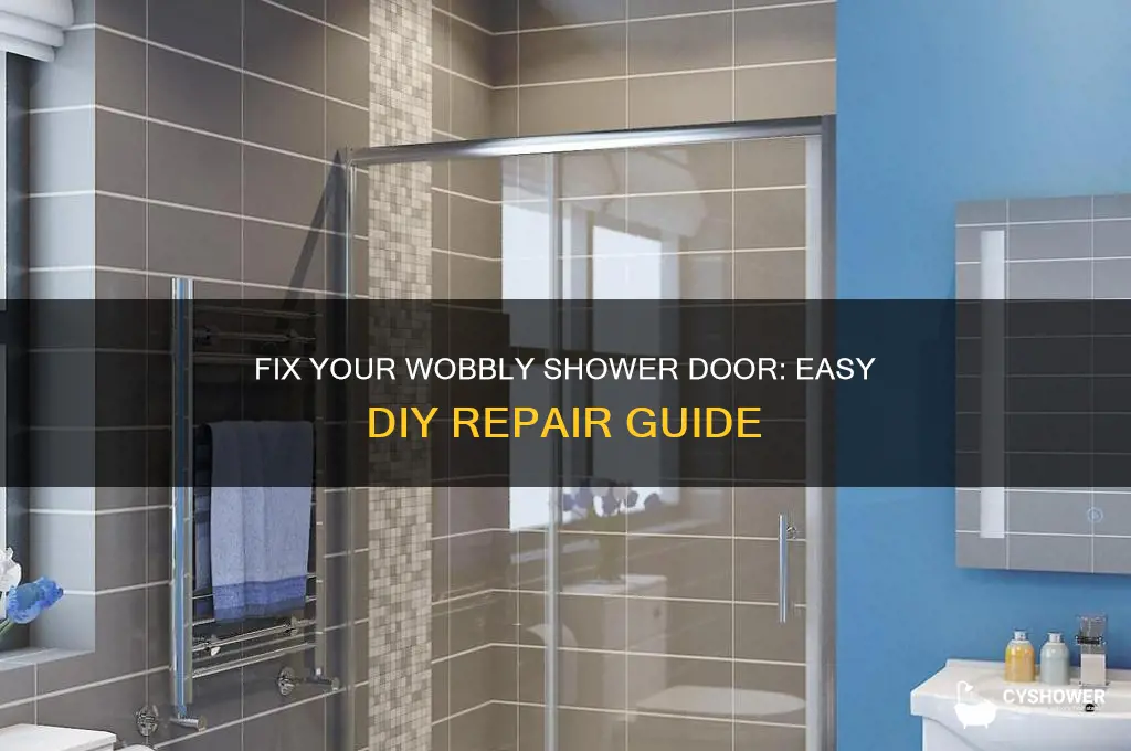 how to fix a wobbly shower door