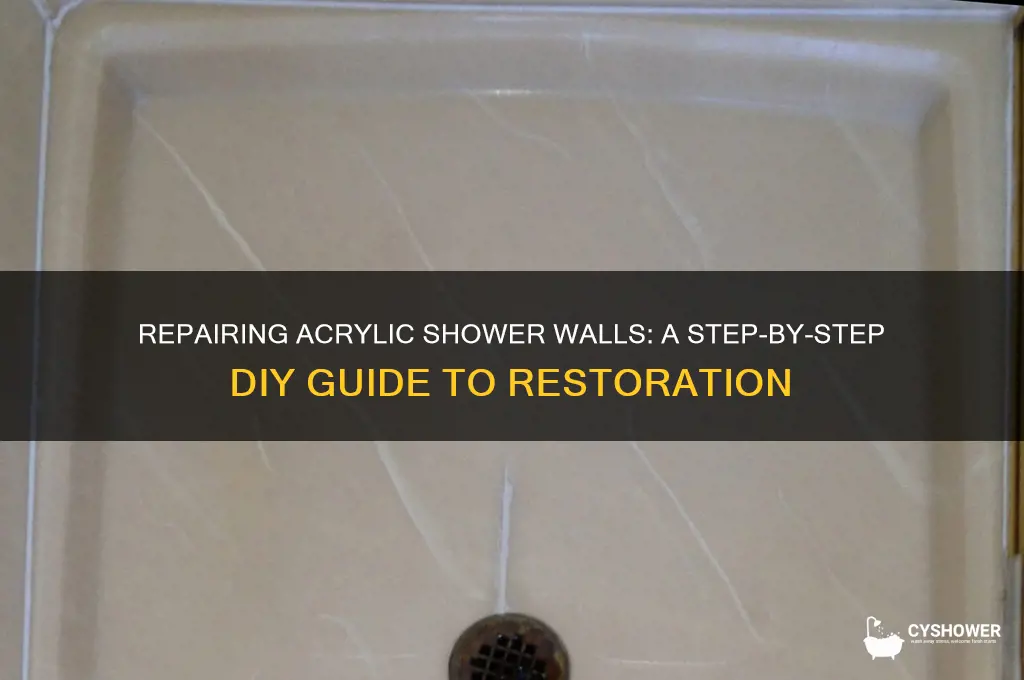 how to fix acrylic shower walls