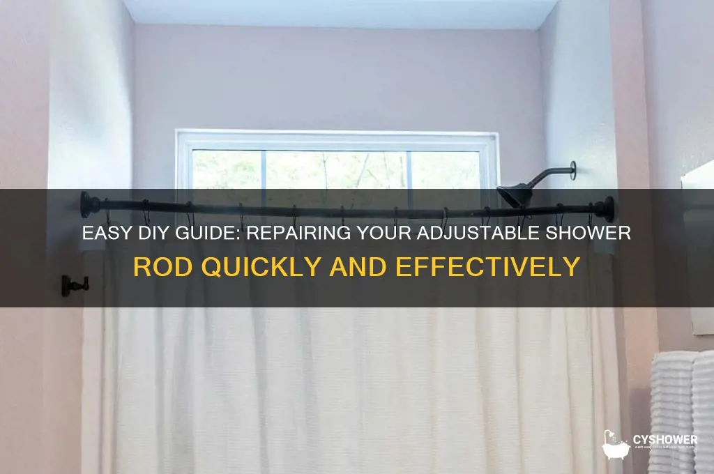how to fix adjustable shower rod