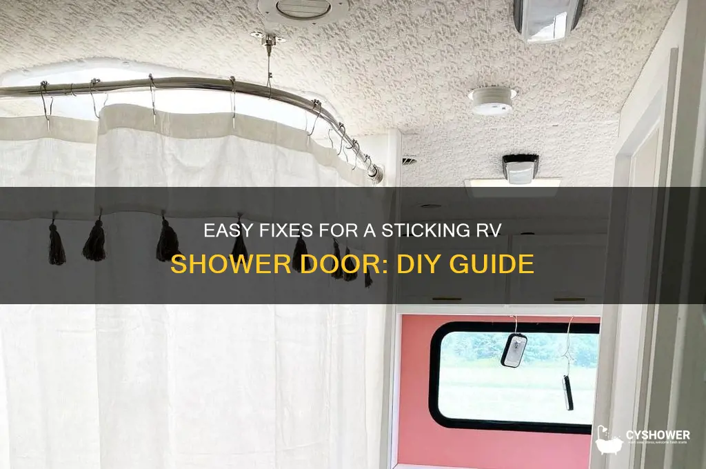 how to fix an rv shower door that sticks