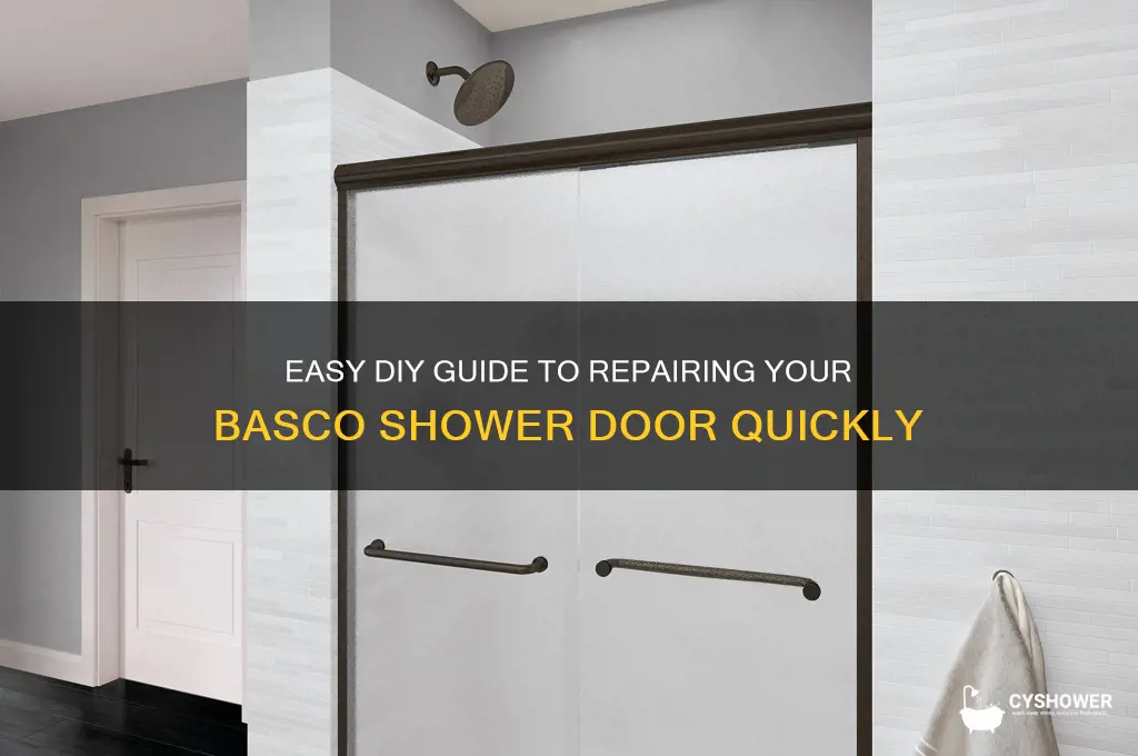 how to fix basco shower door