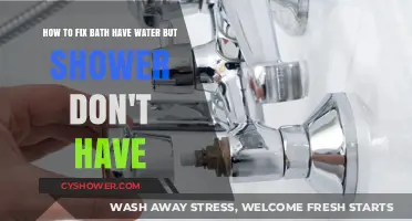 Fixing Bath Water Flow: Why Your Shower Isn't Working and How to Repair It