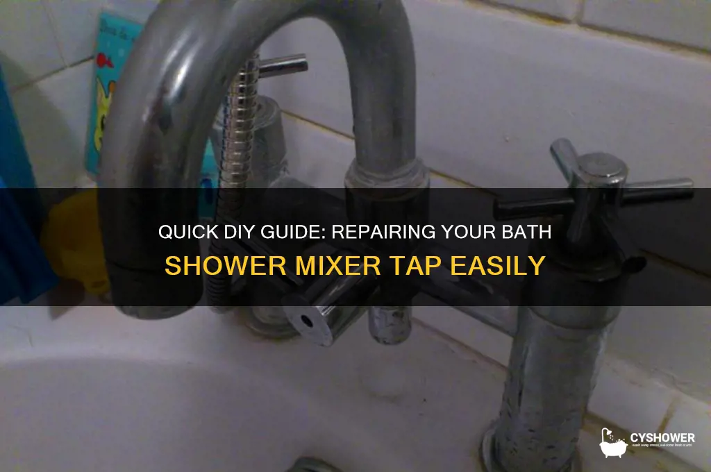 how to fix bath shower mixer tap
