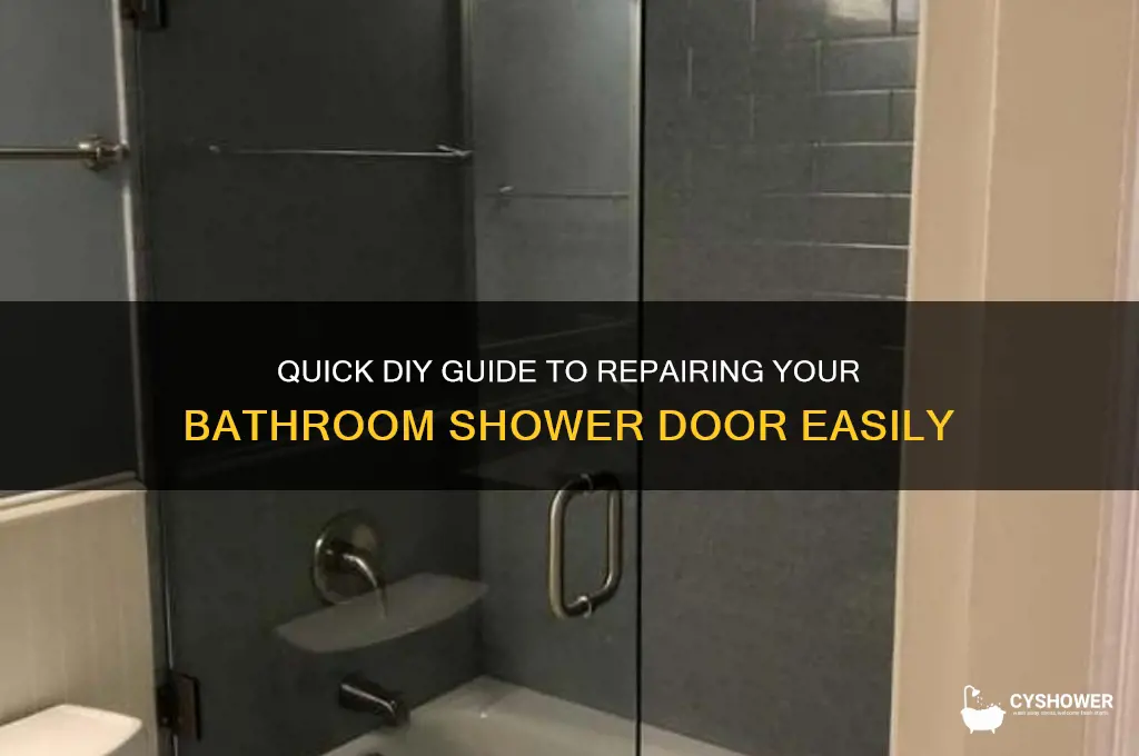 how to fix bathroom shower door