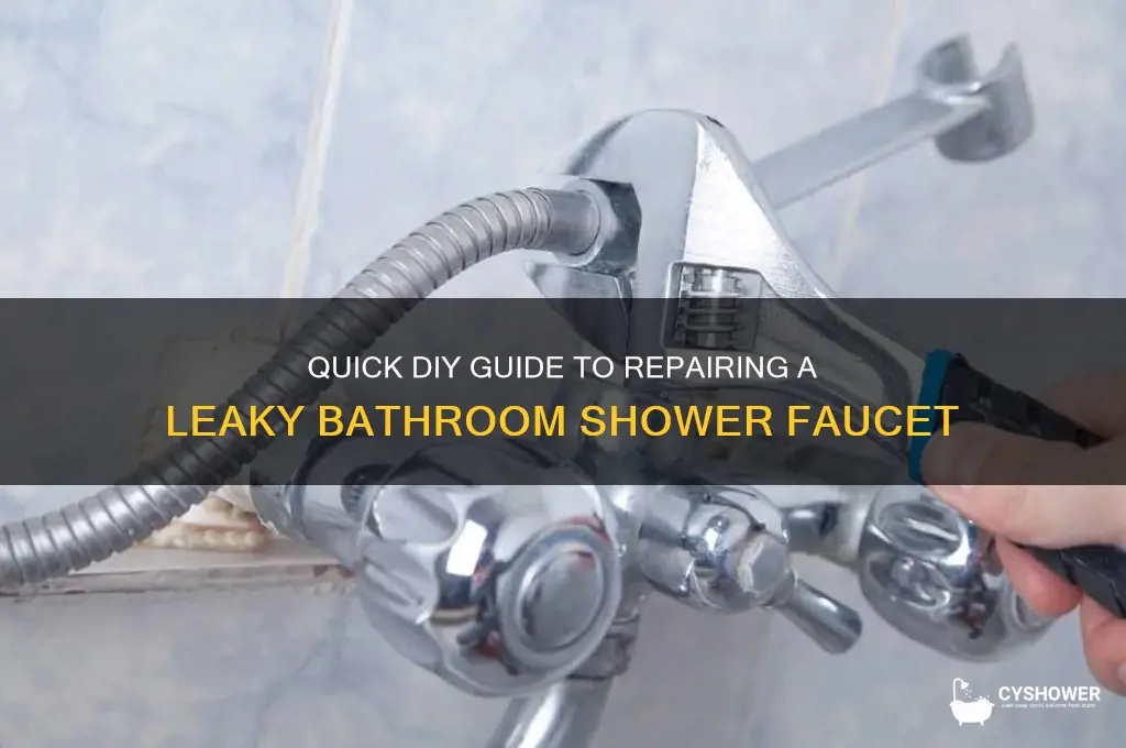 how to fix bathroom shower faucet leak