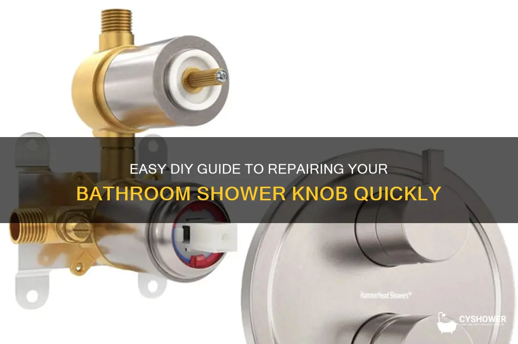 how to fix bathroom shower knob