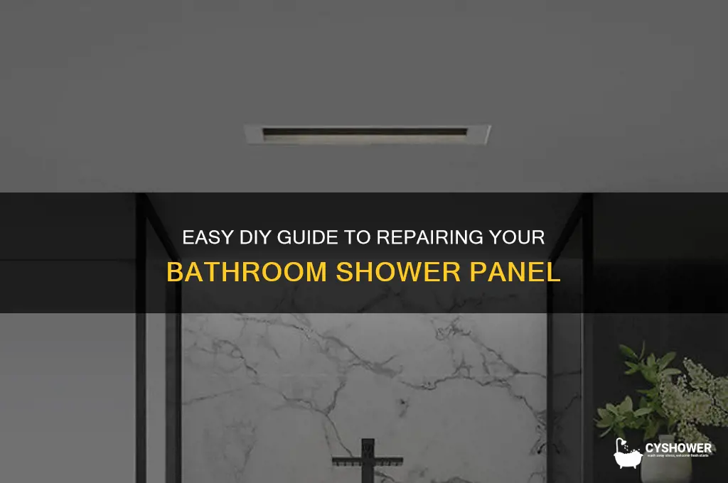 how to fix bathroom shower panel