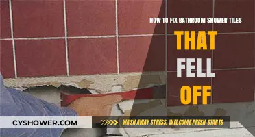 Quick DIY Guide: Reattaching Fallen Bathroom Shower Tiles Easily