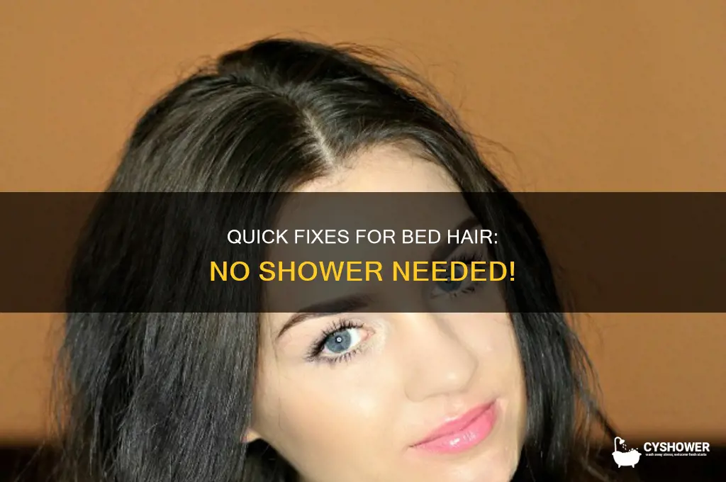 how to fix bed hair without a shower