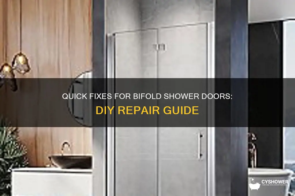 how to fix bifold shower door