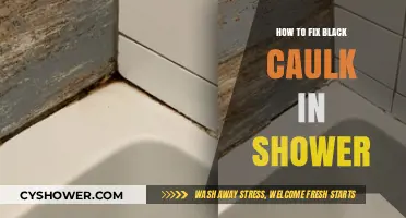 Fixing Black Caulk in Your Shower: A Step-by-Step Guide
