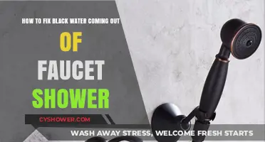 Fixing Black Water: Solutions for Faucet and Shower Issues