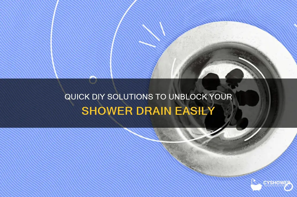 how to fix blocked drain in shower